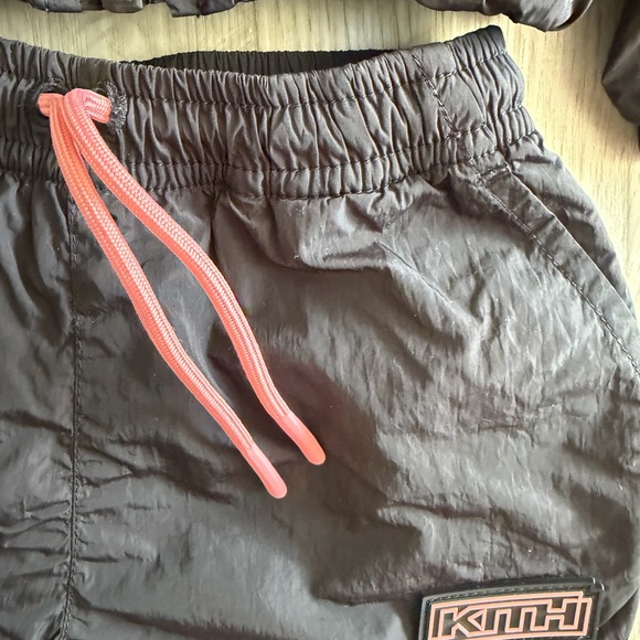 Kith Kids Black Mesh windbreaker set Jacket shorts - Picture 4 of 4
